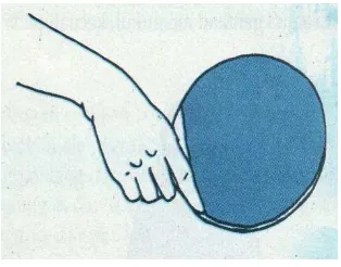 Gambar 1. Pegangan backhand 