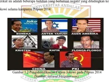 Gambar 1.2 Pengidentifikasian Capres Jokowi pada Pilpres 2014     