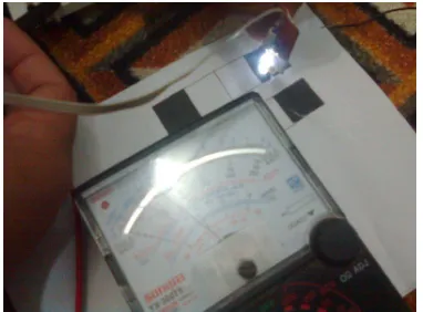 Gambar 9. Pengujian sensor pada warna hitam 