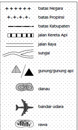 Gambar contoh Legenda pada peta
