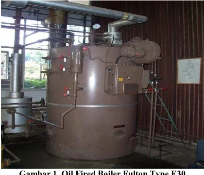 Gambar 1. Oil Fired Boiler Fulton Type E30  