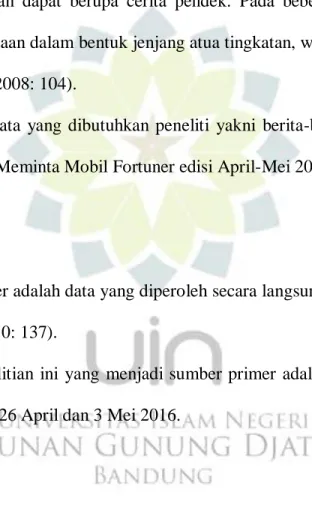 Tabel 6. Daftar Judul Berita 