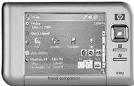 Gambar 3: Piranti bergerak HP iPAQ Travel Companion dengan software ArcPad 7  digunakan dalam kegiatan penelitian ini