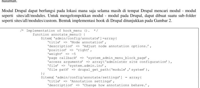 Gambar 1. Action Hook dari Wordpress 