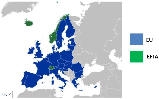 Gambar 1. Negara UE dan EFTA