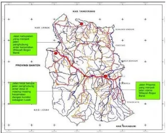 Gambar 2. Jaringan Jalan di Wilayah Bogor Barat