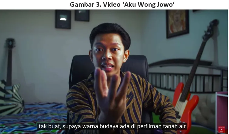 Gambar 3. Video ‘Aku Wong Jowo’ 
