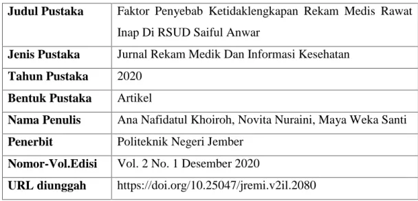 Tabel 2.14 Jurnal 14