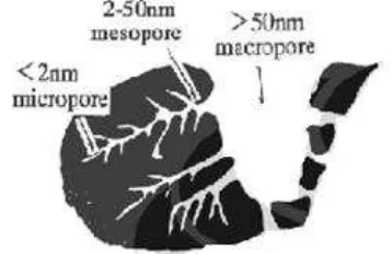 Gambar 2. Karbon aktif granular (Manocha,2003)