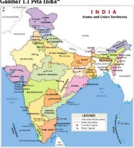 Gambar 1.1 Peta India10
