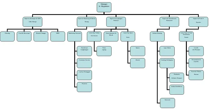 Gambar III.1 Struktur Organisasi Agrowisata Sondokoro 2009 