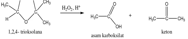 Gambar 2.5. Reaksi Reduksi Ozonida menjadi Aldehida. 