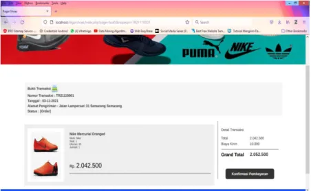 Gambar 13  Keranjang Belanja 