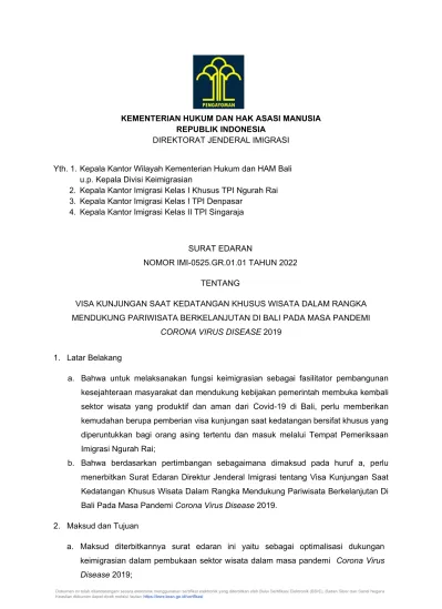 KEMENTERIAN HUKUM DAN HAK ASASI MANUSIA REPUBLIK INDONESIA DIREKTORAT ...