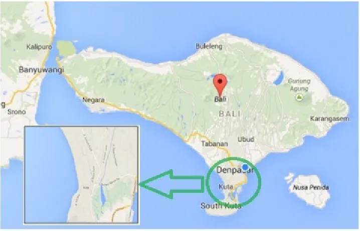 Gambar 3.1.1 Peta Pulau Bali