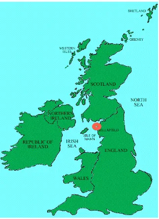Gambar 5.1. Peta posisi MOX Plant yang dibangun Inggris.