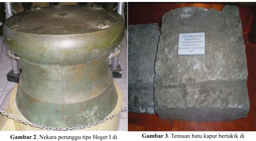 Gambar 3. Temuan batu kapur bertakik di 