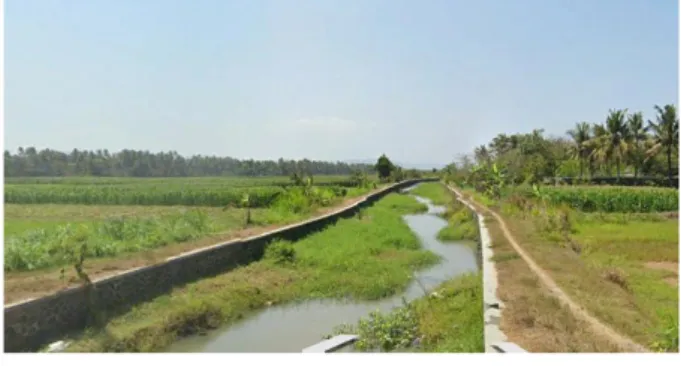 Gambar 7. PUR Irigasi Dusun Ngentak  Sumber: Google Satelit, 2020 