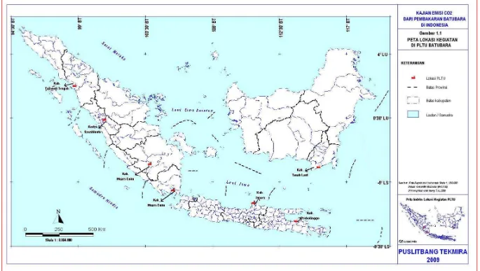 Gambar 1.1 Peta Lokasi Kegiatan di PLTU Batubara  