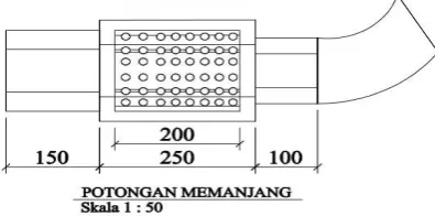 Gambar 3.3 Rancangan Tabung Adsorbsi  