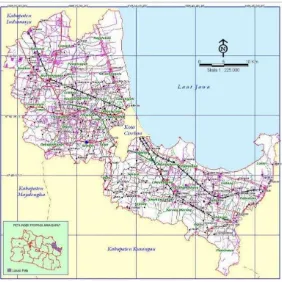 Gambar II.2 Peta lokasi kota Cirebon  