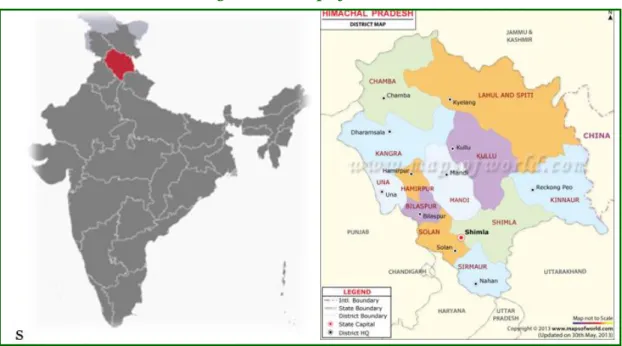 Figure II.1: Map of Himachal Pradesh 