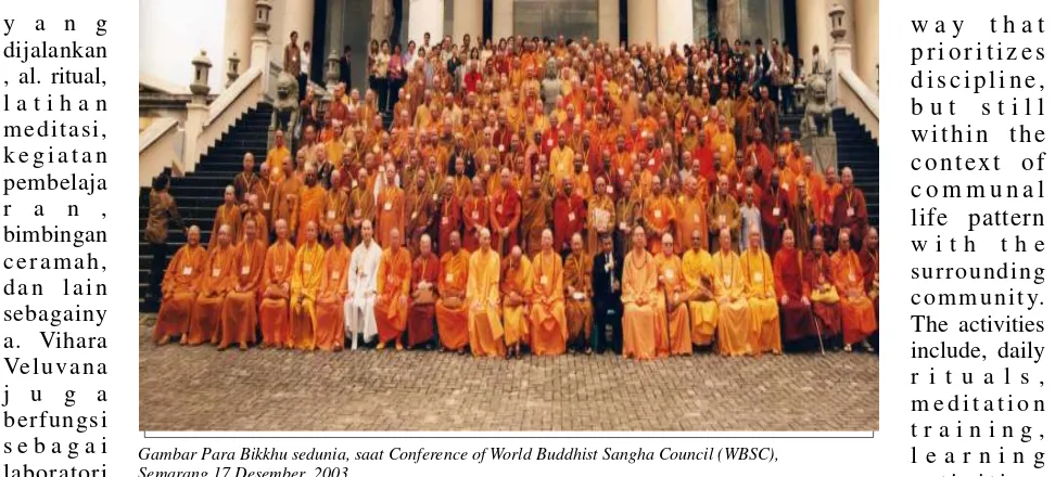 Gambar Para Bikkhu sedunia, saat Conference of World Buddhist Sangha Council (WBSC), 