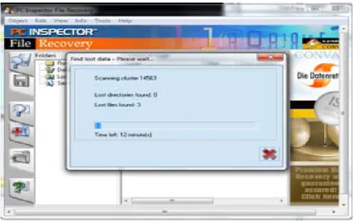 Gambar 15 Proses Scanning PC Inspector File Recovery 