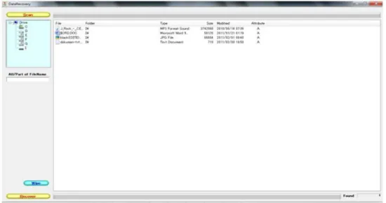 Gambar 17 Hasil Data Recovery yang dihapus 