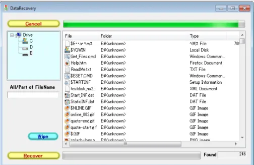 Gambar 18 Proses Scanning Data Recovery yang diformat 