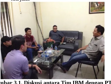 Gambar 3.1. Diskusi antara Tim IBM dengan PT.