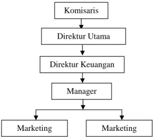 Gambar 3. Bagan Struktur Organisasi PT Semestaguna Food &amp; Beverage   Sumber: PT Semestaguna Food &amp; Beverage, Tahun (2009) 