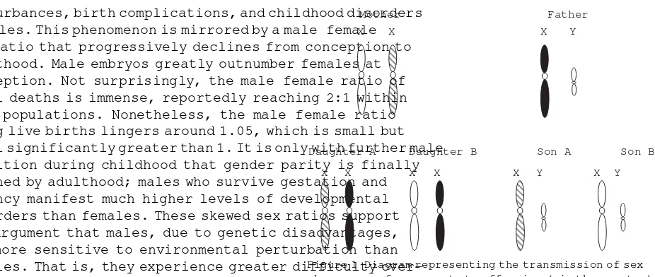 Figure 1located on the X chromosome. The phenotypic preva-lence for a sex-linked trait differs between the sexes as aent cells)