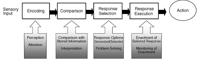 Figure 0.1 Basic information processing stages. Source: Adapted from Barber, P. J. (1988)