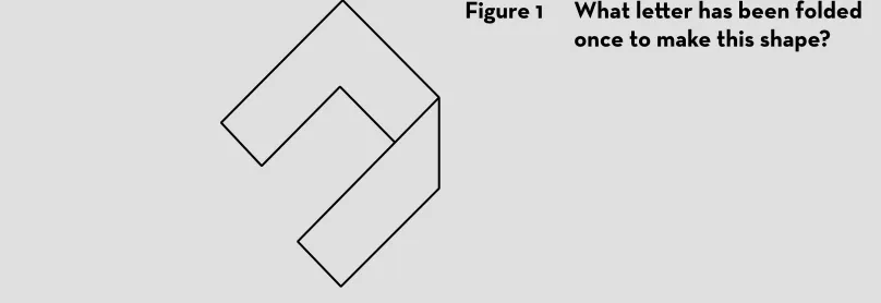 Figure 1 What le� er has been folded 