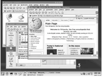 Figure 1.6The KDE desktop.