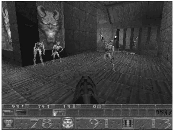 Figure 3.5Screenshot of Quake. Reproduced by permission of Id Software, Inc.