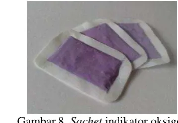 Gambar 8   Sachet indikator oksigen 
