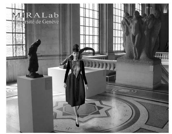 Figure 1.11Virtual Clothing in Musée Picasso (MIRALab, University of Geneva)