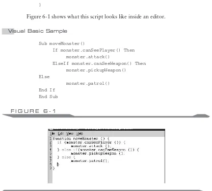 Figure 6-1 shows what this script looks like inside an editor.