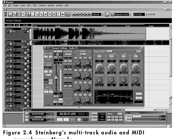 Figure 2.4 Steinberg’s multi-track audio and MIDI 