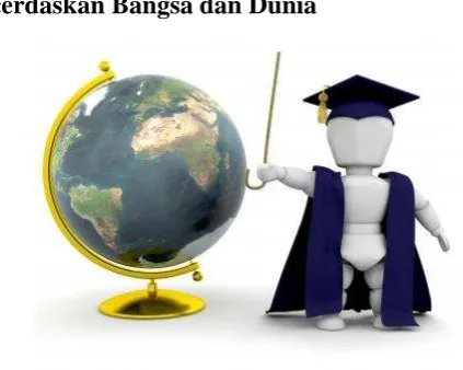 Gambar 9 Mencerdaskan bangsa dan dunia 