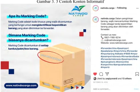 Gambar 3. 3 Contoh Konten Informatif