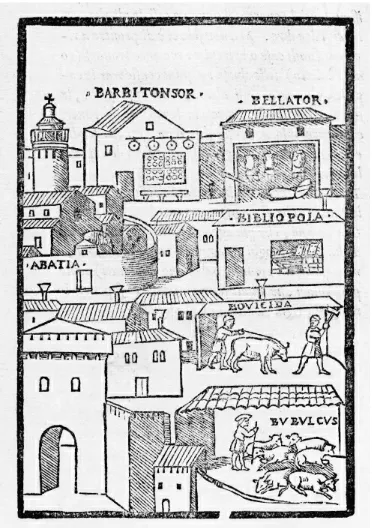 FIGURE 2.2 “Topics to Be Memorized Organized as a City,” 1562. Woodcut (28 × 18.5 cm)