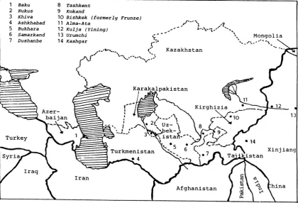 Figure 2: Central Asia (Political Map) 