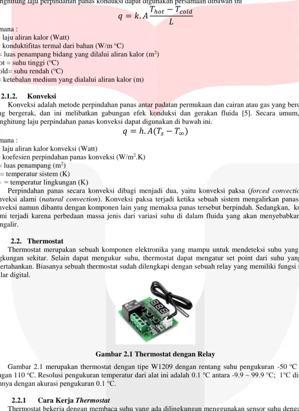 Gambar 2.1 Thermostat dengan Relay 