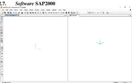 Gambar 2.6 Tampilan Software SAP2000 