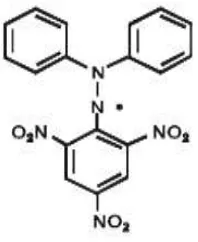 Gambar 2.7 Struktur Kimia DPPH (Molyneux, 2004) 