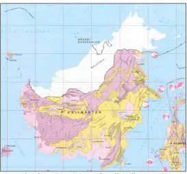 Gambar 1. Peta Seismotektonik Kalimantan[3] 