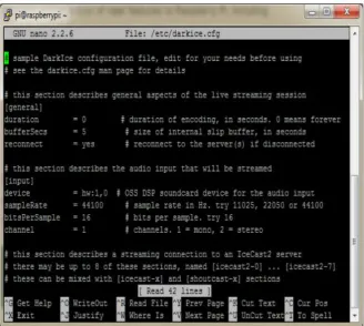 Gambar 9. Dukungan Audio untuk DarkIce 